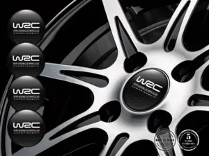 WRC Wheel Emblem Edition Premium Domed Stickers
